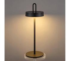 Reguliuojama lauko įkraunama jutiklinė stalinė lempa SHINE LED/1,5W/3,7V 3000 mAh IP44 juoda