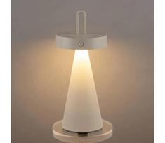 Reguliuojama lauko įkraunama jutiklinė LED stalinė lempa HALO LED/1,5W/3,7V 3000 mAh IP44 pilka