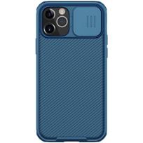 Apple iPhone 14 13 12 Pro Max telefono dėklui, NILLKIN Kameros apsauga Stumdoma Apsauginė Dangtelio Objektyvo Apsauga iPhone 12 5G for iPhone 13 ProMax mėlyna
