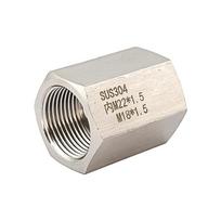 Stainless Steel 304 Metric Threaded Adapter Reducer M22X1.5 to M18X1.5 (1321) Internal Thread M22X1.5 to Internal Thread M18X1.5