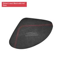 Comfortable Suede Universal Car Leg Cushion Knee Pad Support Pillow Protector Auto Cushion Elastic Memory Foamn Car Accessories Left red black