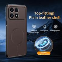 For Xiaomi POCO F8 Ultra F8 Pro 5G Case Magnetic For MagSafe Luxury Silicone PU Leather Back Cover Shockproof Bumper Poco F8 Pro ruda