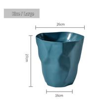 Nordic Simple Design Creative Trash Can for Kitchen, Living Room, Bedroom, Bathroom Large 26*27