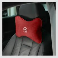 Suede automobilio sėdynės kaklo pagalvėlė galvos atrama galvos atrama atsipalaidavimo apsauga Mercedes Benz AMG W203 W206 W220 W205 W211 W212 W201 W210 W108