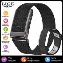 KR96PRO Smart Bracelet Screenless Fitness Tracker Heart Rate Blood Pressure Monitor Pedometer Smart Reminder 3ATM Waterproof Wristband Black