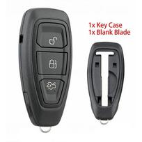 Replacement Smart Key Case For Ford Fiesta Kuga Focus 3 Button Remote Fob Cover black