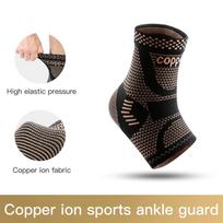 Copper Ankle Brace,Infused Ankle Support Compression Sleeve for Men Women,for Foot Pain,Sprained Ankle,Recovery,sports XL