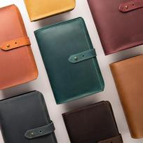 Cross-border Leather Cable Organizer: Portable Bag for Chargers, Earphones, and SD Cards 19*13 cm tamsiai ruda spalva
