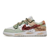 Nike Dunk Boundary Breaking, Footprint Creation Skateboard Shoes Unisex Multicolor DD1503-103(Team726-) 35.5 white