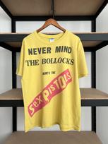 Unisex shirt Cotton Oversize Large Size Vintage 2000s Sex Pistols Never Mind the Bollocks Yellow T-shirt Sz L XXXL white