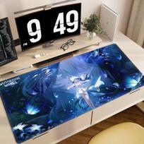 Anime Shorekeeper Mouse Pad 90x40cm Nonslip Gaming Desk Mat Laptop Keyboard Tray Office Pc Rubber Wuthering Waves Cute Black 900x400x2mm white