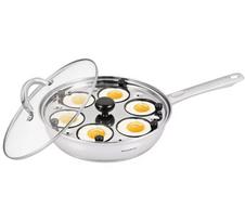 Plieninė keptuvė su kiaušinių įdėklu 24cm KLAUSBERG KB-7607