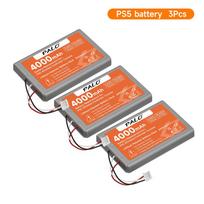 4000mAh for PS5 Controller Battery for Sony LIP1708 for Playstation 5 DualSense Game Wireless Controller CFI-ZCT1J CFI-ZCT1W 3PCS Battery