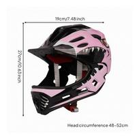 Children's riding helmet with contoured shell and full coverage. šviesiai rausvos spalvos