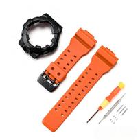Wrist Casio GA-700 Smart bracelet accessories Strap Casio GA-710/GA-735 Band Silicone watchband Cover Protective Case Casio GA700 Frame Bezel black