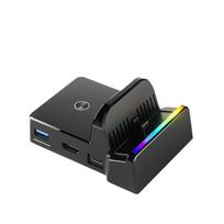 Portable Dock Stand with RGB Light For Nintendo Switch/Switch2/Switch OLED, Table Charger Docking Station Support Switch TV Mode for Switch 2 with RGB Light