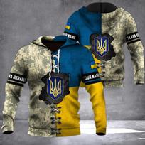 X Ukrainos vėliava nacionalinis emblemas 3D spausdinimas VHoodies džemperiai vyrams moterims su gobtuvu didelio dydžio mados vaikiškas megztinis paltas S blue