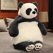 Stuffed Lazy Bear Doll Soft Brown Bear Plush Toy Panda&Duck&Shiba Inu Dog&Tiger Animal Toys Baby Sleep Pillow Kids Girl Gift 45cm black