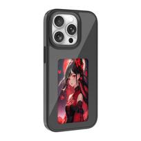 NFC išmaniojo telefono dėklai iPhone 16 15 14 13 Pro Max Plus, E-ink ekranas, „pasidaryk pats“, belaidžio perdavimo ekrano projekcija, telefono dėklas iPhone 14 gray