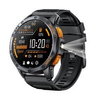 Kariniai išmanieji laikrodžiai su įmontuotu GPS, 170+ sporto režimų vyrams, su žibintuvėliu, 1,43 colio AMOLED ekranu, Bluetooth skambučiais, kompasu, aukštimėčiu gray