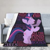 My Little Pony Friendship Is Magic Soft Warm Blanket  Kids Adult Plush Throw Blanket Pattern Home Decor Flannel Sofa Bed Cover 30x40in white