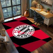 1 vnt. Futbolo komandos animacinių paveikslėlių spaudinio kilimas, aukštos kokybės, patogus visais metų laikais, namų dekoras 80x120cm( 31x47in) brown
