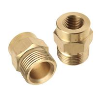 1/2 vnt. M22 14 mm žalvarinis tarpiklio adapteris Putplasčio žarnos adapteris Jungtis F2 Aukšto slėgio plovyklės pistoletui ir žarnos jungčiai beige