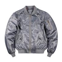 Vyriškas pavasario/rudens MA-1 pilotų švarkas su stovinčia apykakle 6XL gray