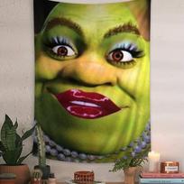 Cartoon Funny Movie S-Shrek Cartoon Tapestry Wall Hanging Decoration Household Home Decor 90x140cm