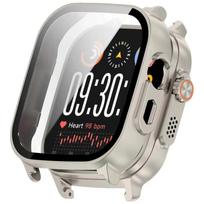 Hard PC+Tempered Glass Case For Realme Watch 5 Bumper Full Cover Protective Shell For Realme Watch 5 Screen Protector Accessory For Realme Watch 5 gray