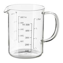 IKEA VARDAGEN: Measuring container 0.5 l glass (303.233.05) gray