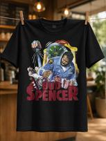 Bud Spencer Arcade Collage Po L Ice Portrait Electromagnet Cans And Comic Action Scenes With Red Unisex All Tshirt 4XL gray