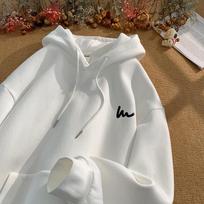 Men's 2024 Oversize American-Korean Style Hoodie - Autumn/Winter Trendy Loose Fit M balta