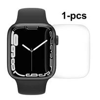 HD Screen Protector Film For Apple Watch Ultra 9 8 7 6 5 Soft Hydrogel Film For iWatch Series 45mm 41mm 40mm 38mm 42mm 44mm 49mm Series 123 42mm black