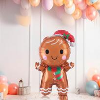 Christmas Balloon Party Decorations Cartoon Figure Aluminum Film Balloons Toy Xmas Mini Gingerbread
