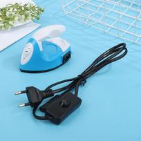 Mini rankdarbių lygintuvas elektrinis lygintuvas nešiojamas patogus karščio presas „pasidaryk pats“ mažas lygintuvas drabužių lyginimui skalbimo prietaisai ES/JAV kištukas blue