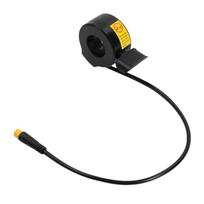 130X Electric Bike Scooter Thumb Throttles Part with Cable Line, Black Housing, and Press Style Body for Routine Repair Use
