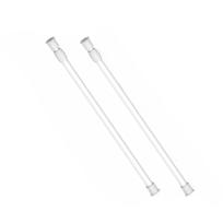 2-Piece Set of Adjustable Tension Rods for RV and Campers—Drill-Free Telescopic Rods for Kitchen Shoe Cabinet and Bathroom Rods 12 -19.5  —Essenti balta
