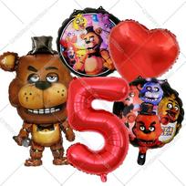 Five Night At Freddys Number Balloons Set Birthday Party Decoration Anime Game Aluminum Film Ballons Home Decor Kids Party Favor as show