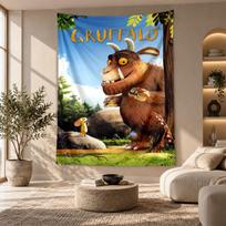 Dekoratyvinis gobelenas, „Gruffalo“ spausdintas sienos menas, Lengvas sienos pakabinamas elementas miegamojo fonui 180cmx200cm