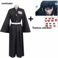 Anime Kimetsu No Yaiba Tokitou Muichirou Cosplay Kostiumai Kisatsutai Uniforma Pruik Helovino Kostiumas Suaugusiems Vaikams XL kaip parodyta spalva