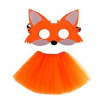 Gyvūnai Lapės Kostiumai Sijonai Lapių Kaukė Kojinės Pirštinės Gyvūno Karnavalinio Kostiumo Rinkinys Helovino Cosplay Šventės Aksesuarai gray