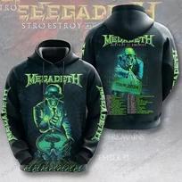 Hip Hop Rock Megadeth Band Tour 2026 3d Print Hoodie Men Women Fashion Oversized Hoodie Sweatshirt Fan Tracksuit Men Clothes Y2k S