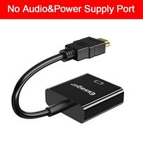 „Essager“ su HDMI suderinamas su VGA adapterio kabelis 1080P 3,5 mm lizdo keitiklis Vaizdo Aux Audio Su HDMI suderinamas VGA skirstytuvas nešiojamam kompiuteriui No Audio Port