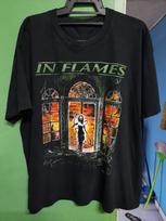 In Flames Band Tour T Shirt Mens Womens Tees Top Full Size S-4XL M black