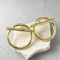 UNOde50 2024 Geometric Earrings: Top-Selling Design in Europe & America Electroplated beige