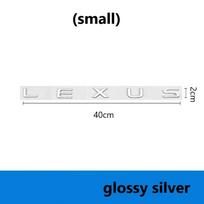 5 angliškos raidės lipdukai Tinka Lexus NX260 RX350 GX550 CT200H IS250 CT IS LS ES NX RX UX GX GX470 RX400 ES300 GS300 F sport white