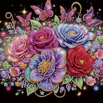 Diamond Painting 5D Special-shaped Diamond Handmade DIY Diamond Sticker white