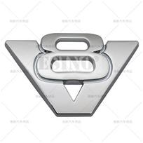 Car Styling 3D V6 V8 V10 Triton Metal Zinc Alloy RearTrunk Fender Adhesive Badge Body Tailgate Emblem For  Ford F250 F650 F750 white