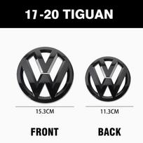 2Pcs Not Affect ACC Car Front Grille Emblem Rear Trunk Lid Cover For Volkswagen VW Tiguan 2017 2018 2019 2020 Auto Accessories VW Tiguan 2017-2020